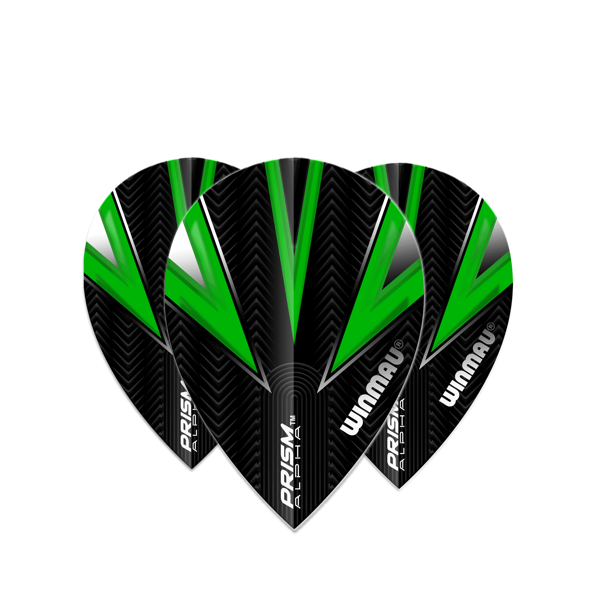 Winmau - Prism Alpha Fekete & Zöld Pear - 100 Mikron - Darts Toll - Direct Darts - 1