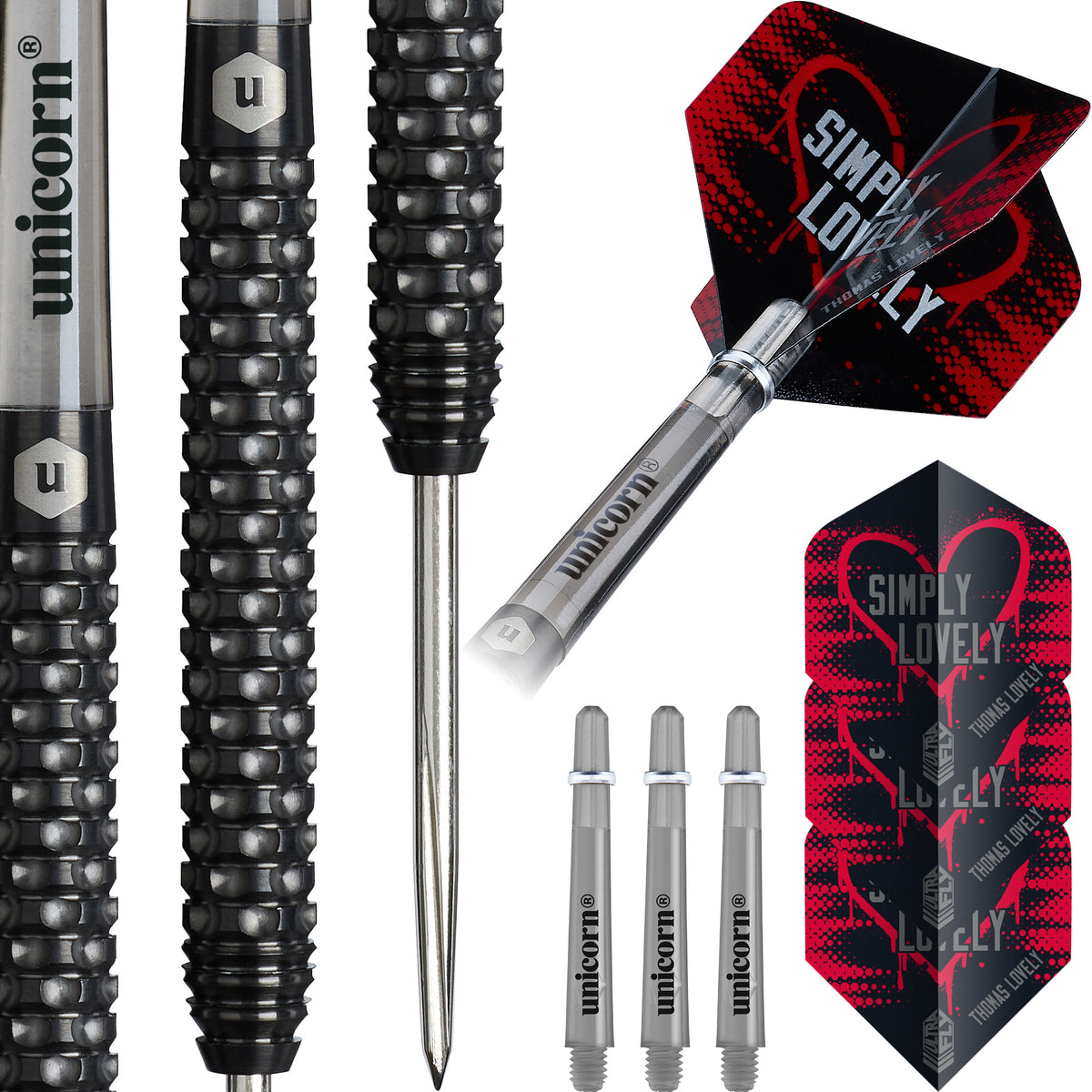 Unicorn - Thomas Lovely - 90% - Steel Darts Szett - Direct Darts - 1