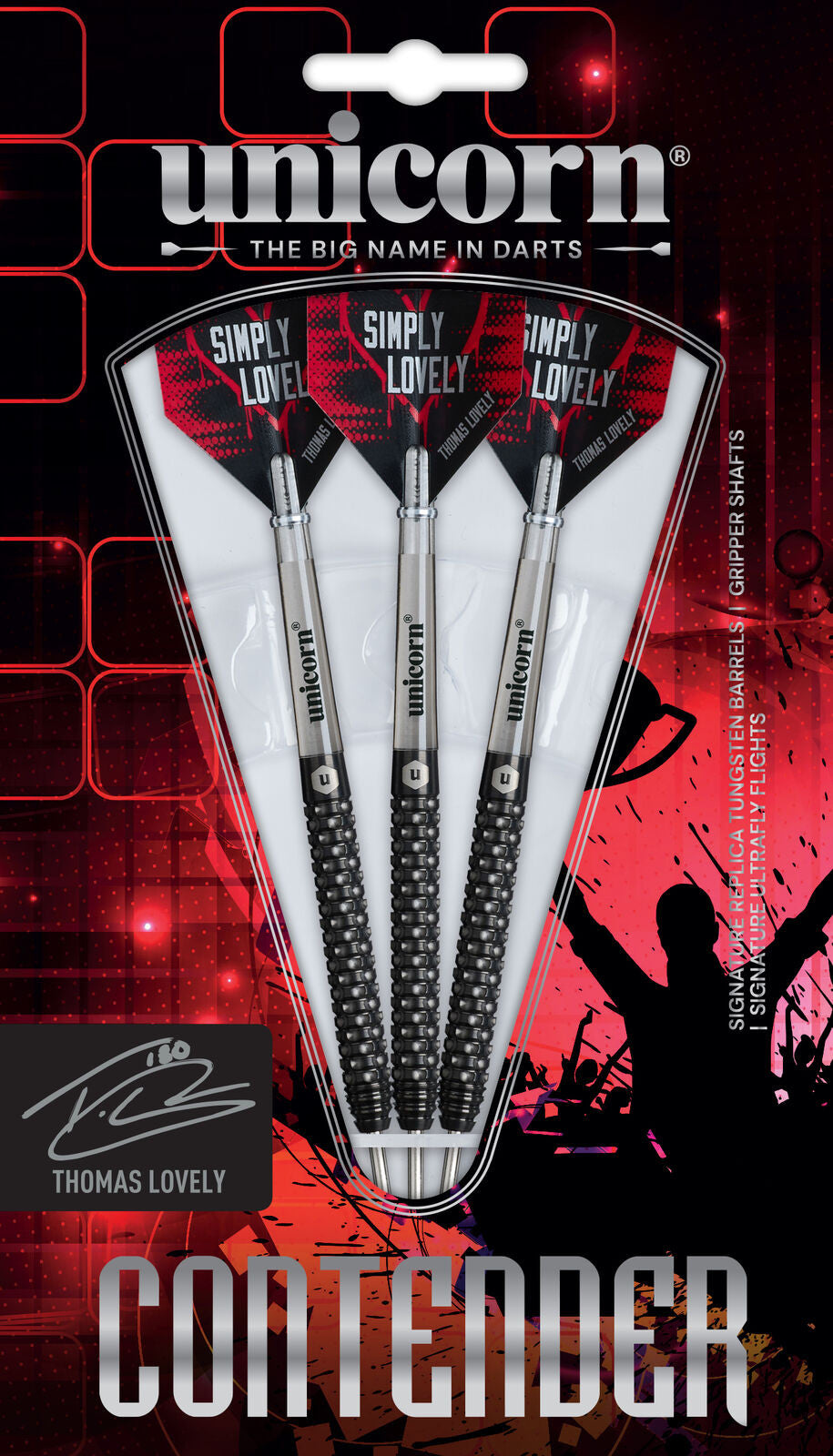 Unicorn - Thomas Lovely - 90% - Steel Darts Szett - Direct Darts - 4