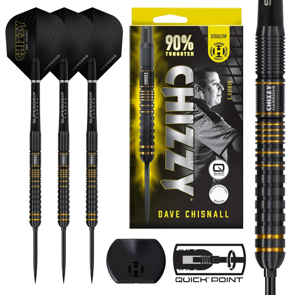 Harrows - Chizzy Series 3 - 90% - Quick Point - Steel Darts Szett - Direct Darts - 1