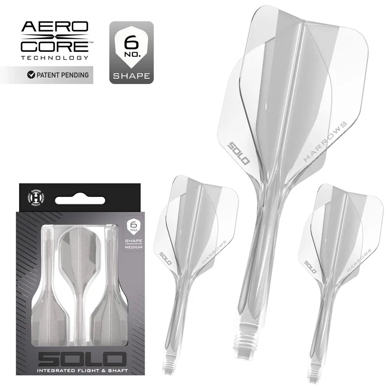 Harrows - Solo 6 - Víztiszta - Darts Szár - Direct Darts - 1