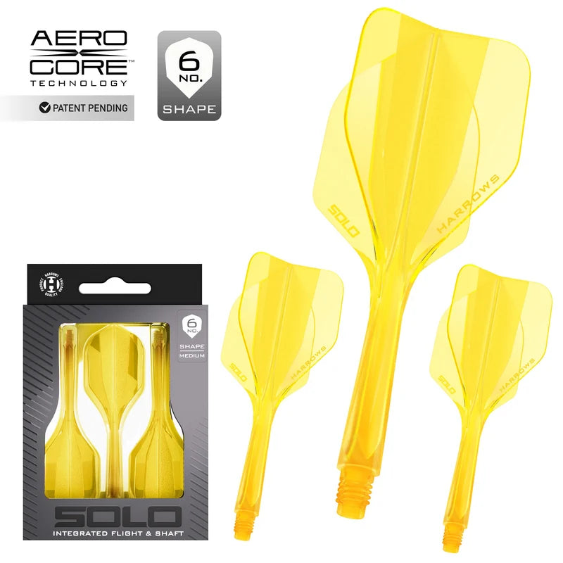 Harrows - Solo 6 - Sárga - Darts Szár - Direct Darts - 1