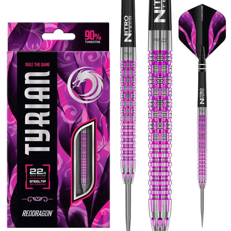 Red Dragon Tyrian 90% Steel Darts Szett - Direct Darts - 1