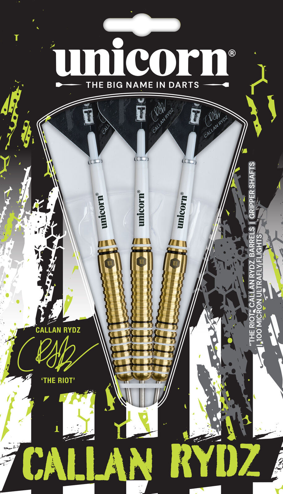 Unicorn - Callan Rydz - Brass - Steel Darts Szett - Direct Darts - 5
