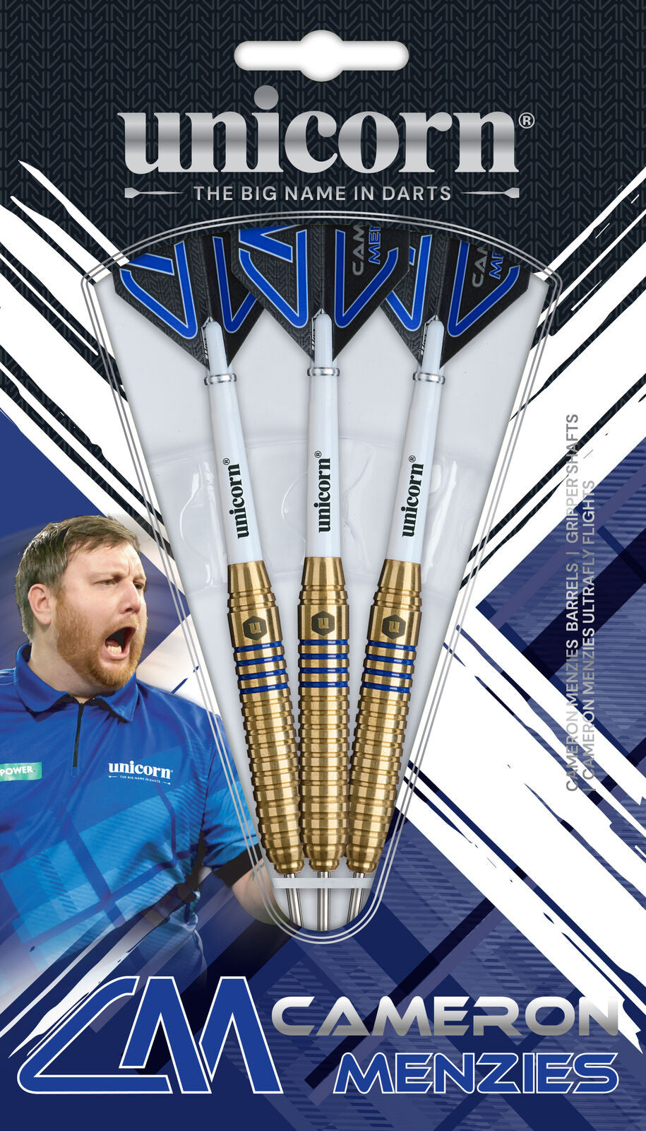 Unicorn - Cameron Menzies - Brass - Steel Darts Szett - Direct Darts - 5