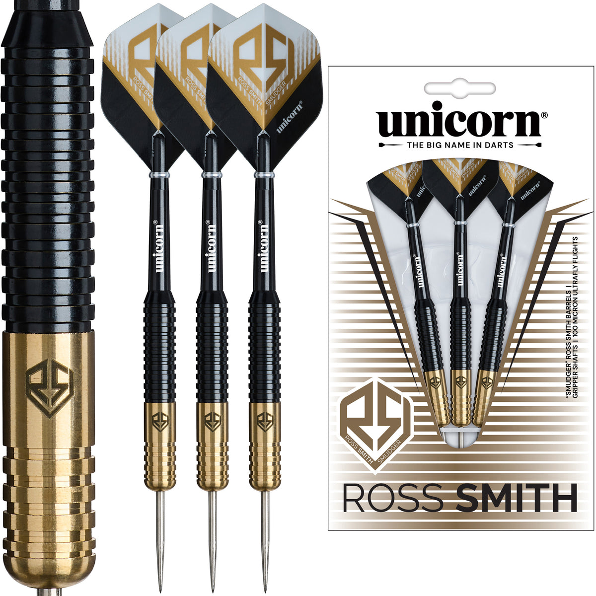 Unicorn - Ross Smith Brass - Steel Darts Szett - Direct Darts - 2