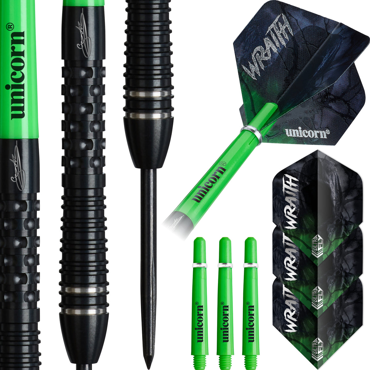 Unicorn - Wraith Gary Anderson - P6 - 90% - Steel Darts Szett - Direct Darts - 1