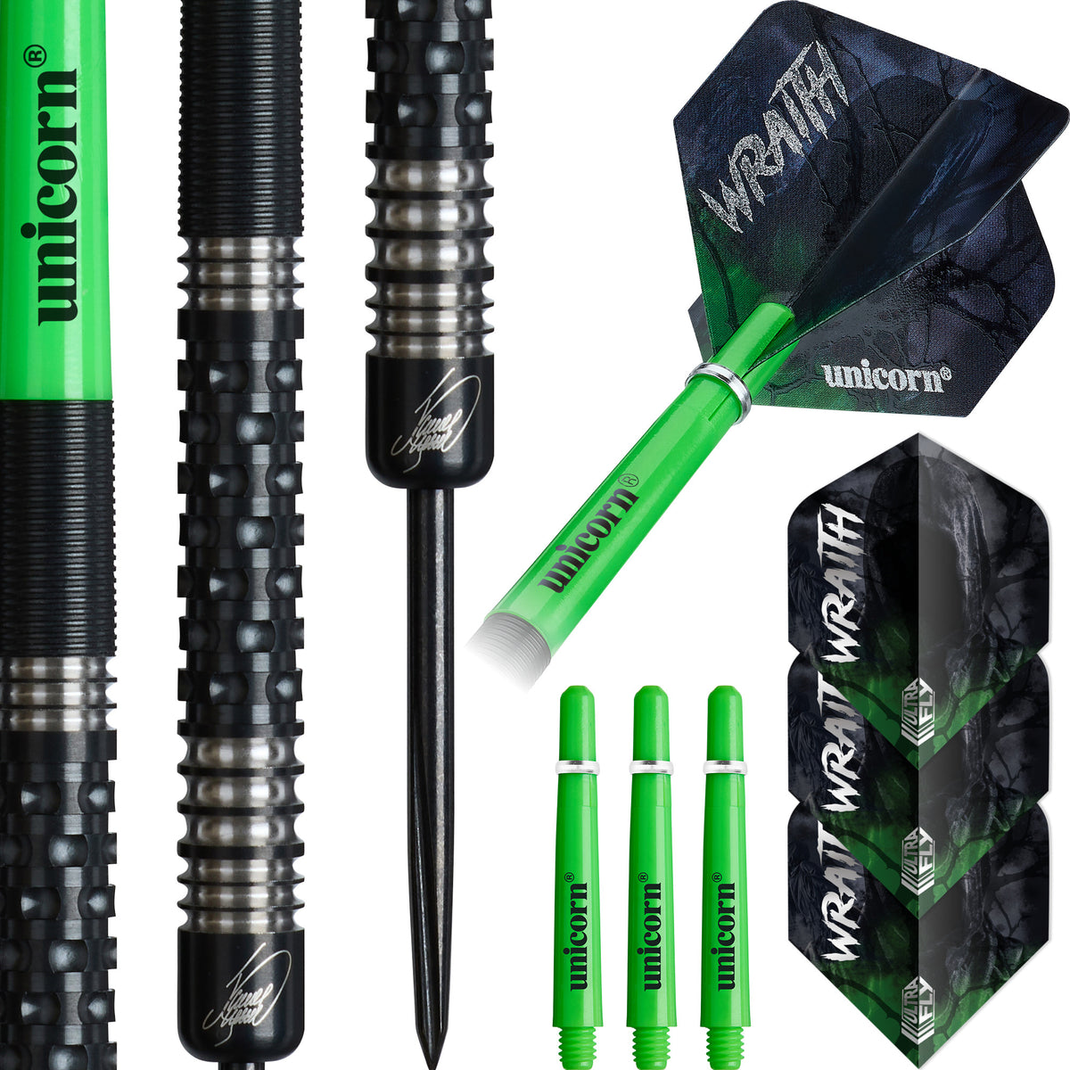 Unicorn - Wraith James Wade - P2 - 90% - Steel Darts Szett - Direct Darts - 1