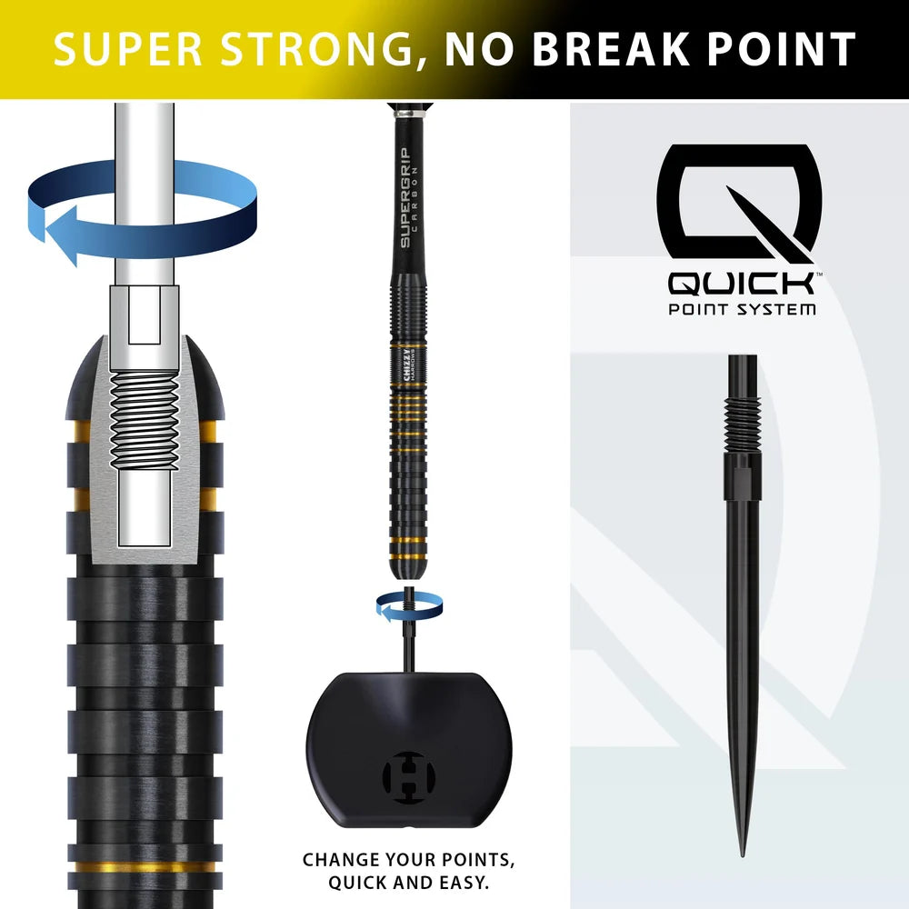 Harrows - Chizzy Series 3 - 90% - Quick Point - Steel Darts Szett - Direct Darts - 3