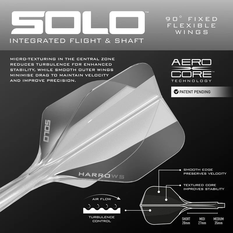 Harrows - Solo 6 - Víztiszta - Darts Szár - Direct Darts - 3
