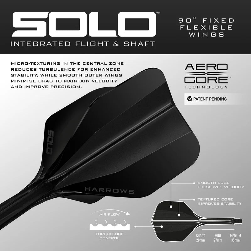 Harrows - Solo 6 - Fekete - Darts Szár - Direct Darts - 3