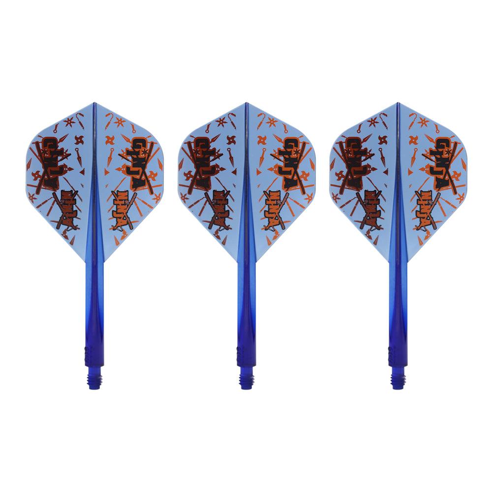 Condor - Axe Ginja Ninja - Víztiszta Kék - No2 - Egybe Darts Szár/Toll - Direct Darts - 1