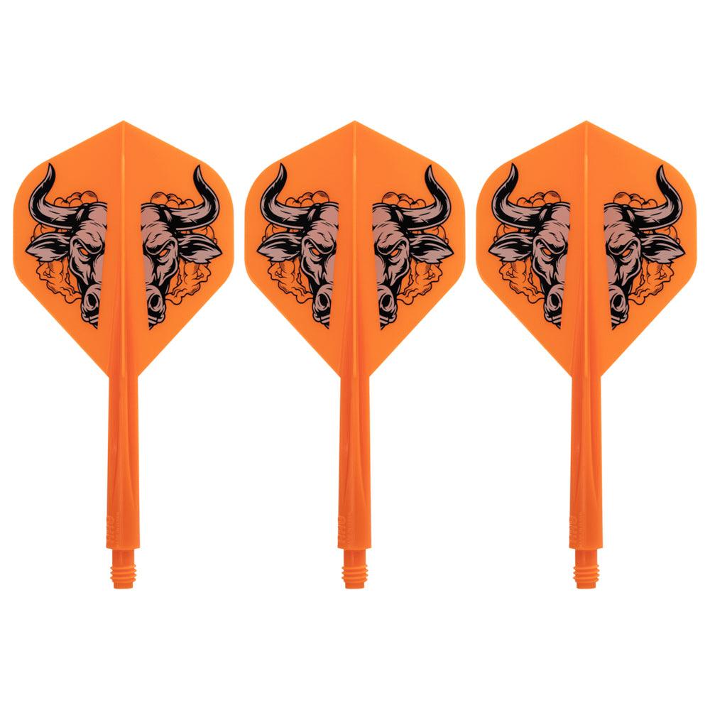 Condor - Axe Aussie Bull - Narancssárga - No2 - Egybe Darts Szár/Toll - Direct Darts - 1