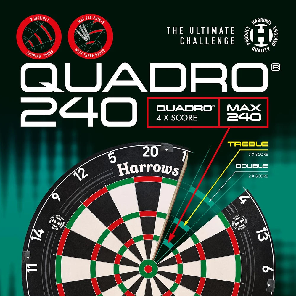 Harrows - Quadro 240 - Darts Tábla - Direct Darts - 8