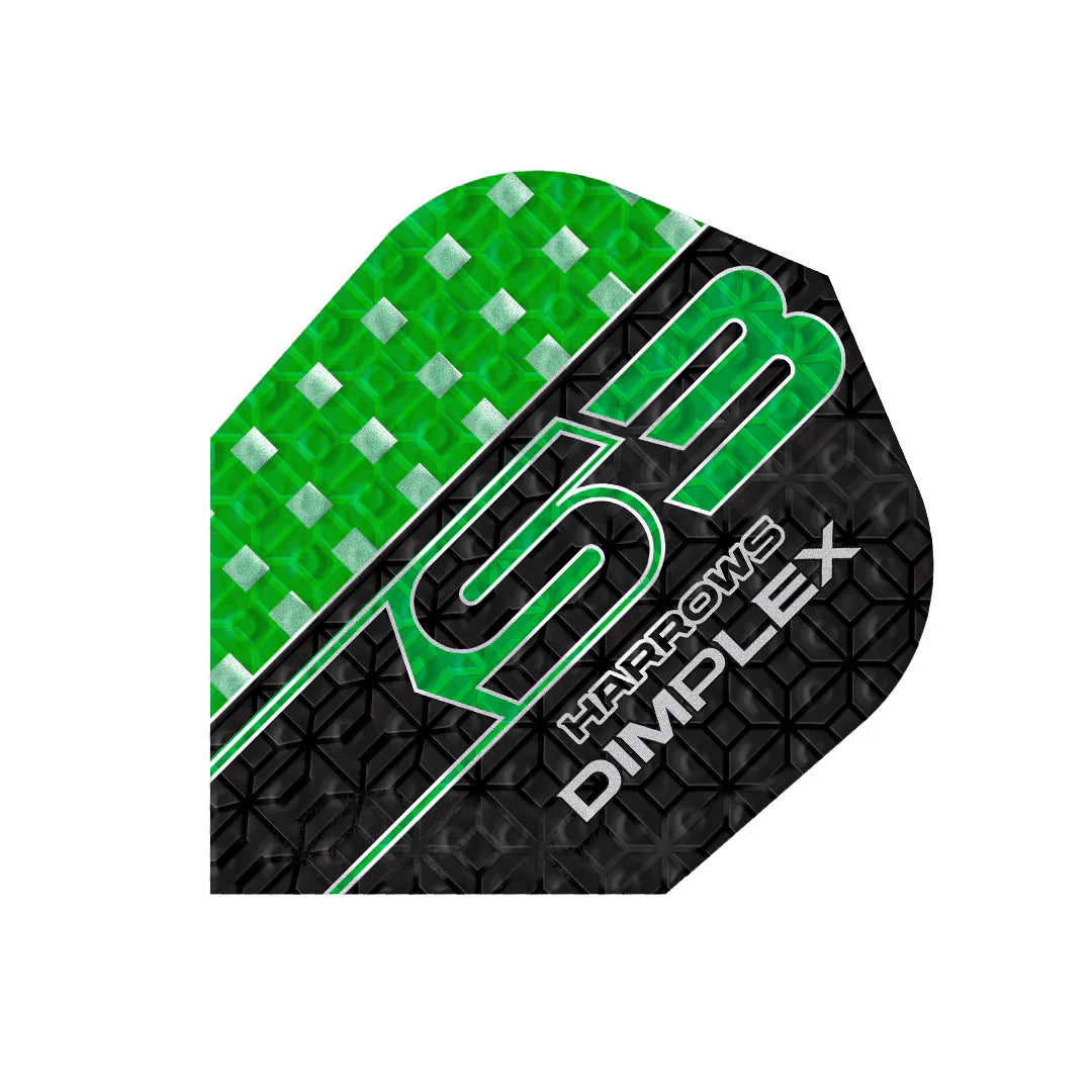 Harrows Dimplex S3 Zöld No6 100 Mikron Darts Toll - Direct Darts - 1