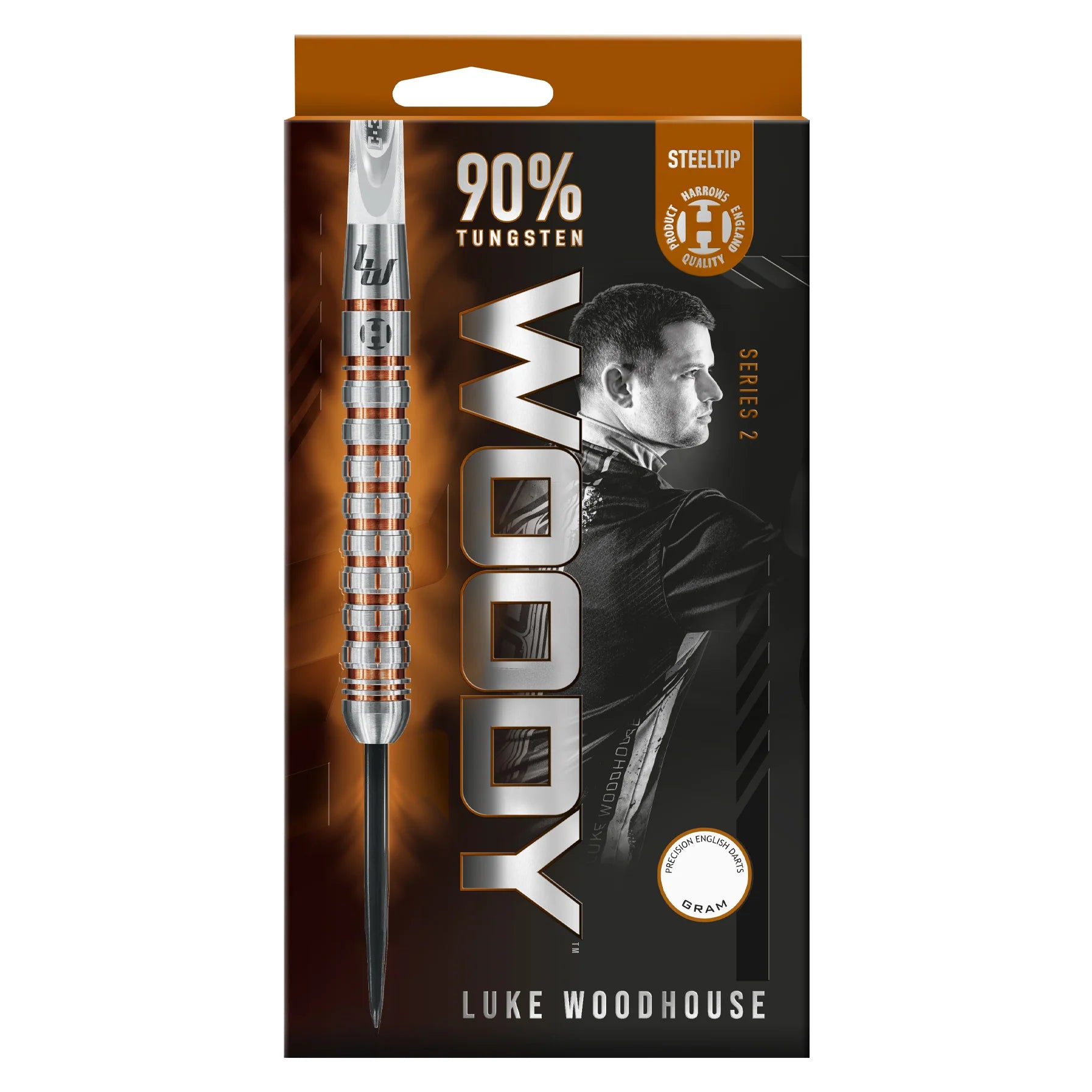 Harrows Luke Woodhouse Series 2 90% Steel Darts Szett - Direct Darts - 5