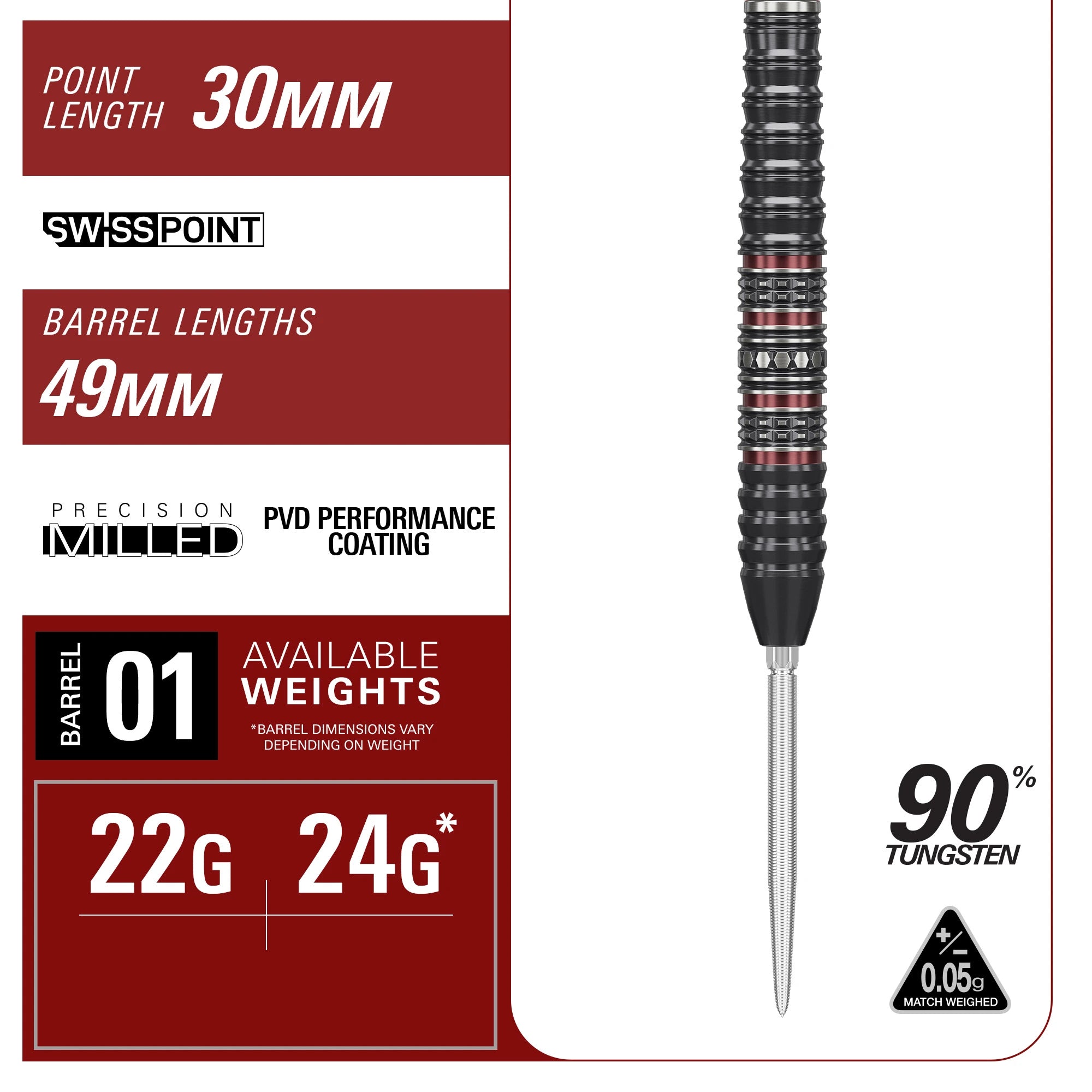 Target Japan - Prime Series Diamond Gen4 - 90% - Darts Nyíl Szett - Direct Darts - 6