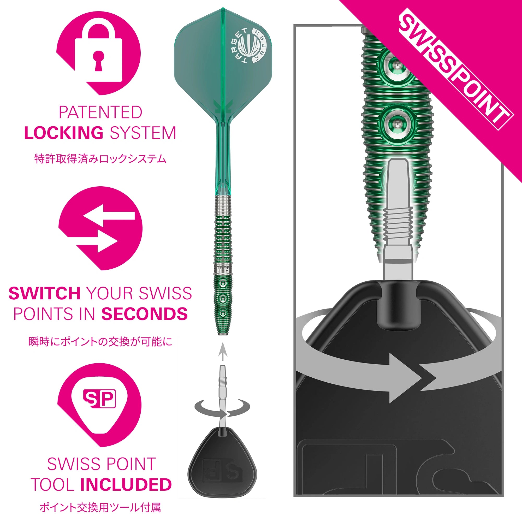 Target Japan - Prime Series Xeno - 90% - Darts Nyíl Szett - Direct Darts - 5