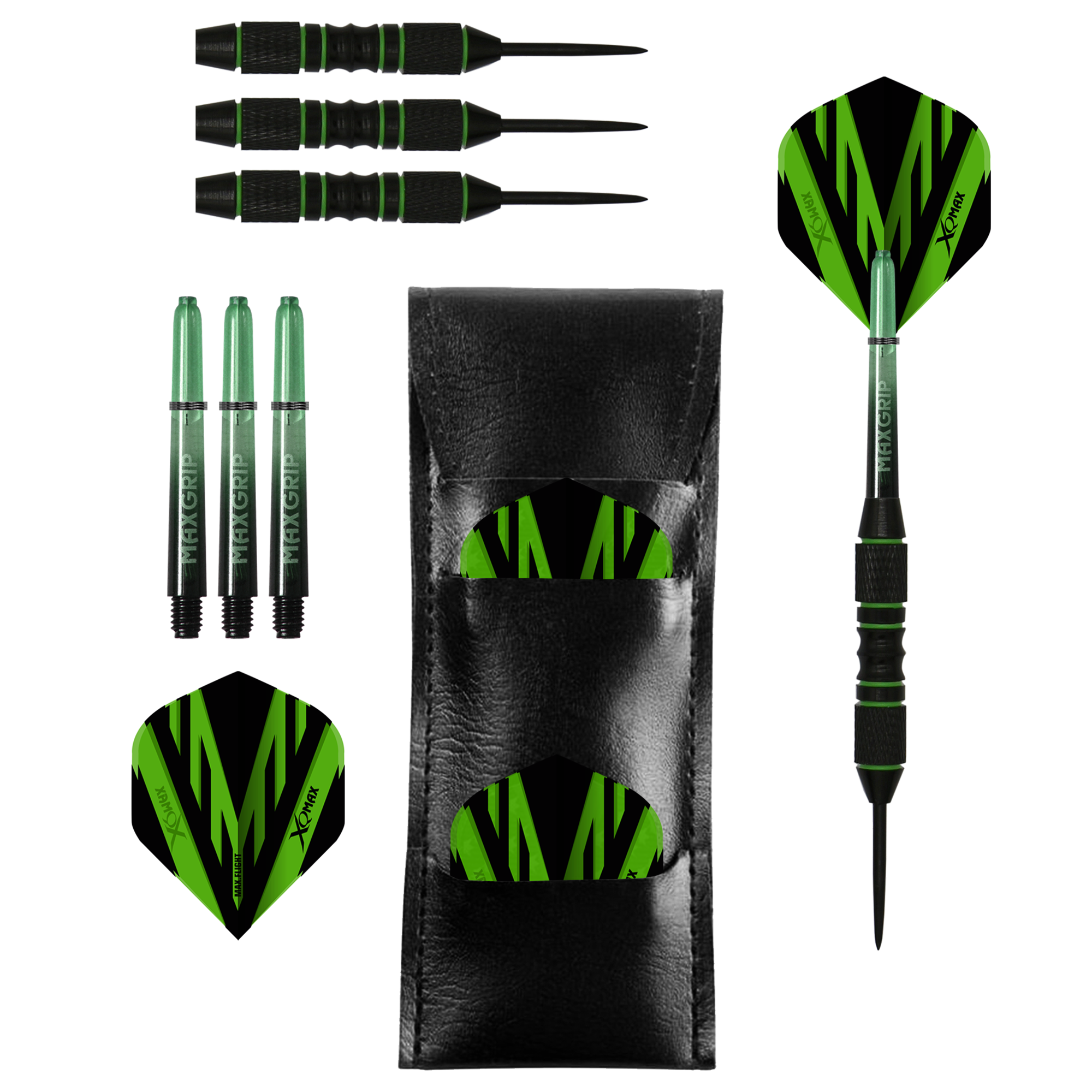 Xqmax - Black Coated - Steel Darts Szett - Direct Darts - 1