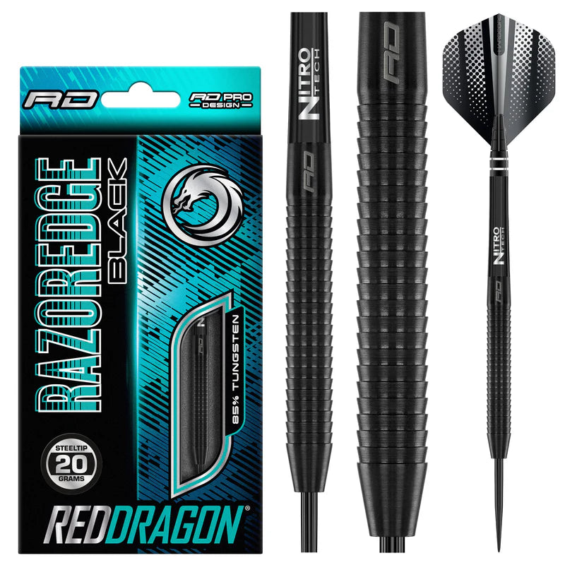 Red Dragon - Razor Edge Fekete - Steel Darts Szett - Direct Darts - 2