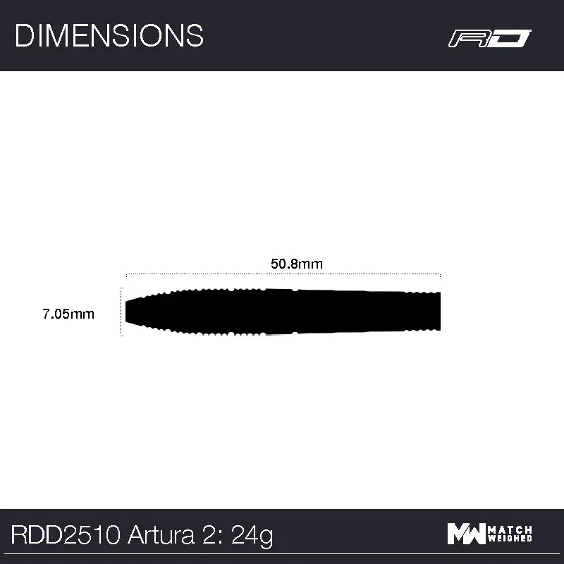 Red Dragon - Artura 2 - Steel Darts Szett - Direct Darts - 7