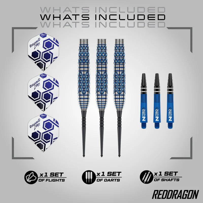 Red Dragon - Luke Humphries Tx5 - 90% - Darts Nyíl Szett - Direct Darts - 5