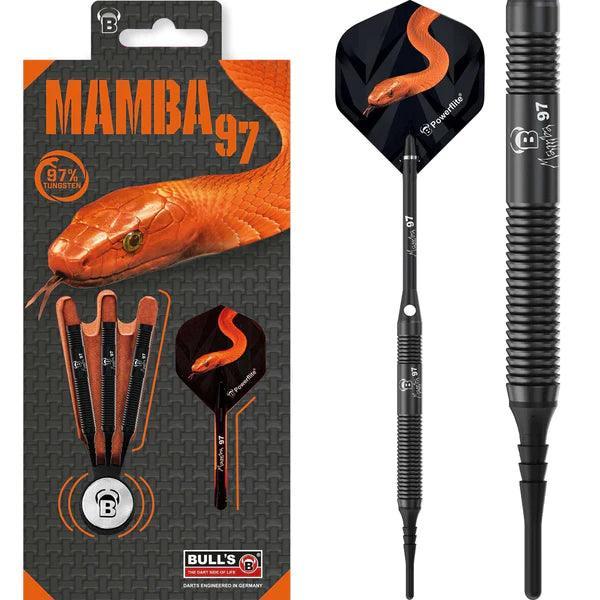 Bull'S - Mamba 97 - M1 - Black Titanium 97% - Soft Darts Szett - Direct Darts - 2