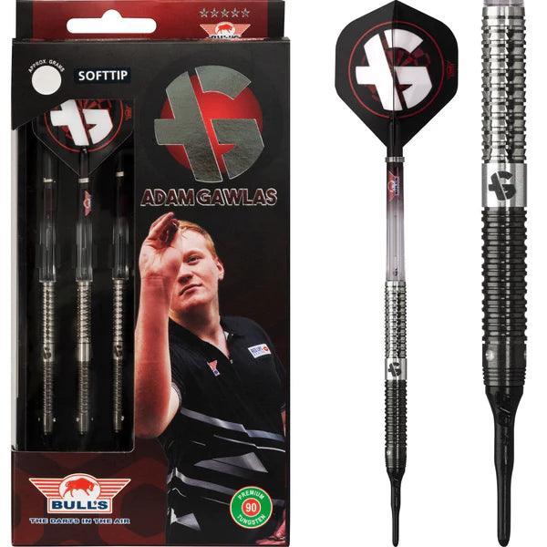 BULLS - ADAM GAWLAS 90% - FEKETE&EZÜST - SOFT DARTS SZETT - Direct Darts