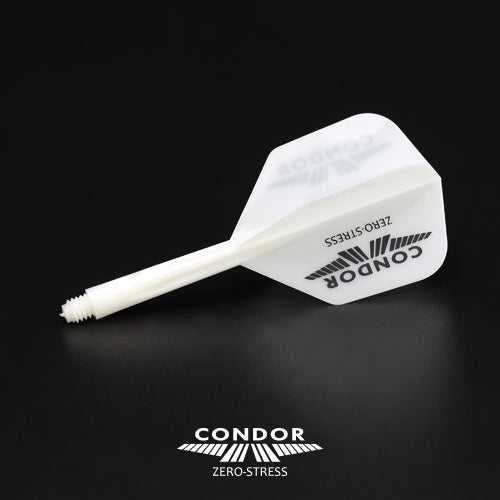 Condor - Zero Stress - Logo - Fehér/Fekete - No6 - Egybe Darts Szár/Toll - Direct Darts - 4