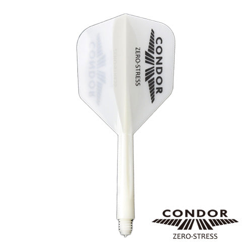 Condor - Zero Stress - Logo - Fehér/Fekete - No6 - Egybe Darts Szár/Toll - Direct Darts - 1