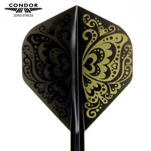 Condor - Zero Stress - Swallowtail - Fekete - No2 - Egybe Darts Szár/Toll - Direct Darts - 2