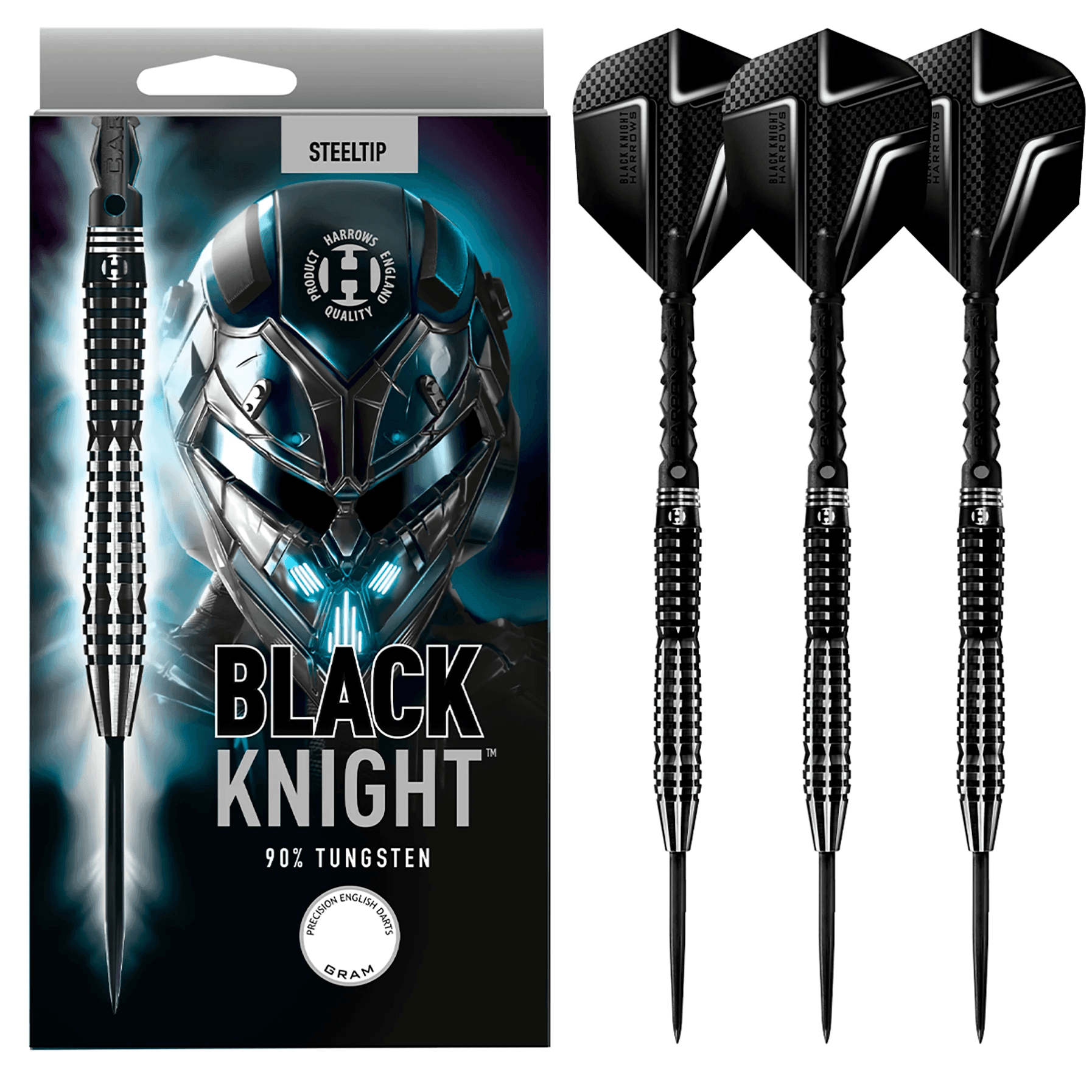 HARROWS - BLACK KNIGHT 90% - STEEL DARTS SZETT - Direct Darts