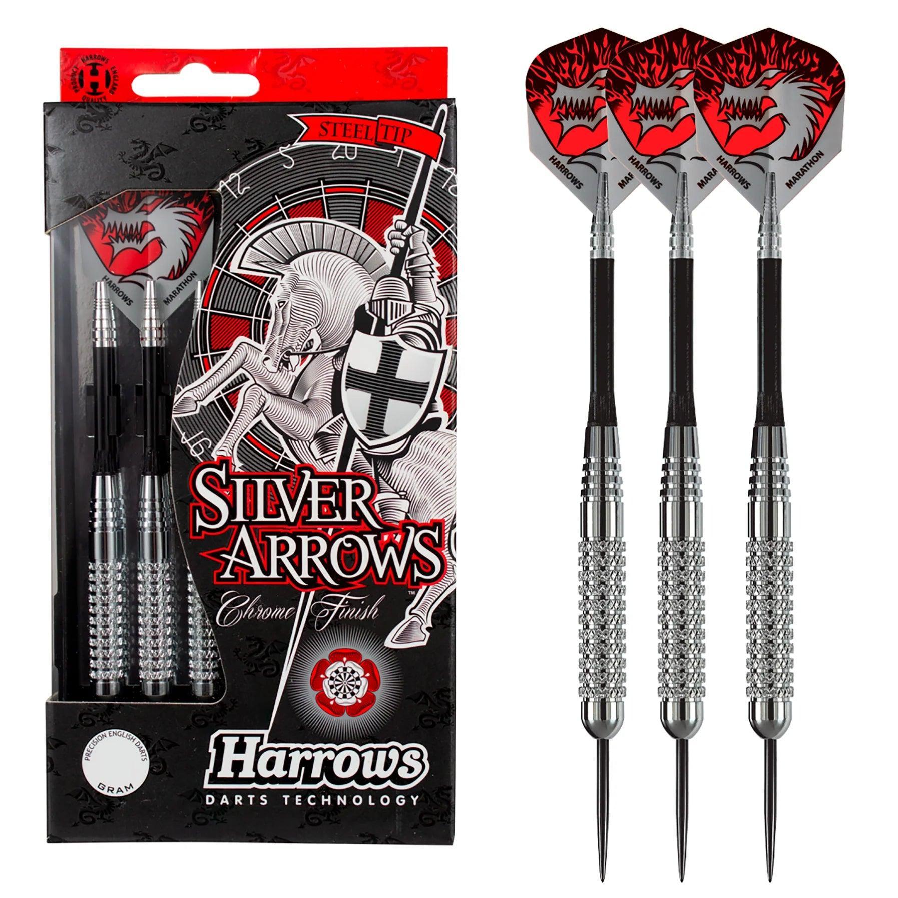 Harrows - Silver Arrows Knurled - Steel Darts Szett - Direct Darts