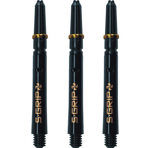 Harrows - Supergrip Spin Fekete/Arany - Darts Szár - Direct Darts - 3