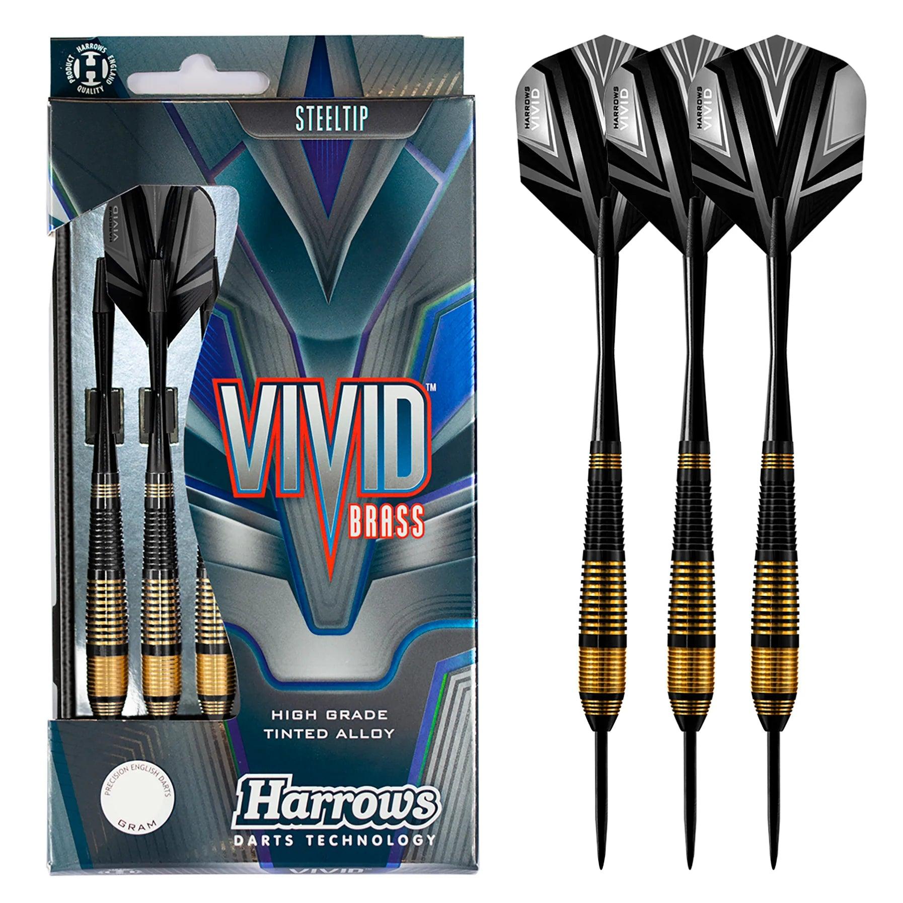 HARROWS - VIVID FEKETE - STEEL DARTS SZETT - Direct Darts
