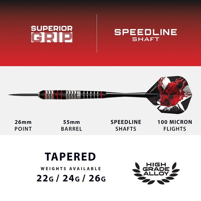 Harrows - Heavy Metal - Brass - Steel Darts Szett - Direct Darts - 3