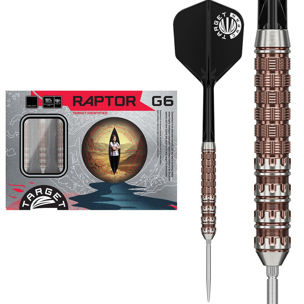 Target Japan - Prime Series Raptor Gen6 - 90% - Steel Darts Szett - Direct Darts - 1