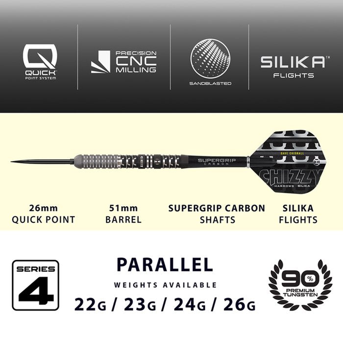 Harrows - Chizzy 90% Series 4 90% - Steel Darts Szett - Direct Darts - 3