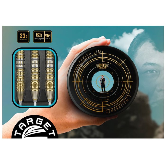 Target Japan - Hot Shot Gen2 - 90% - Steel Darts Szett - Direct Darts - 4