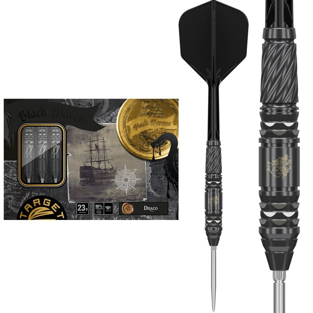 Target Japan - Black Marque Lite Dragon Gen 2 - 90% - Steel Darts Szett - Direct Darts - 1