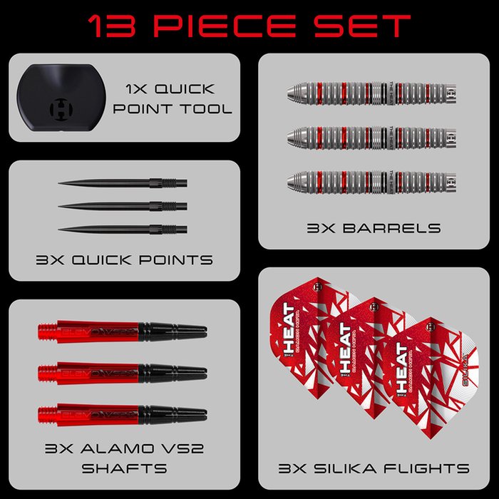 Harrows - Damon Heta Series 4 90% - Steel Darts Szett - Direct Darts - 4