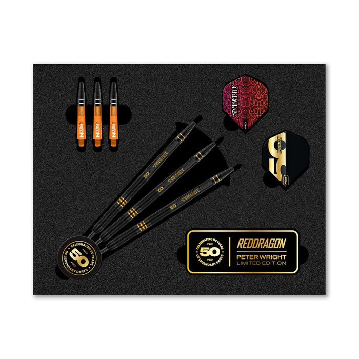 Red Dragon - Peter Wright 50 Years 90% - Steel Darts Szett - Direct Darts - 4