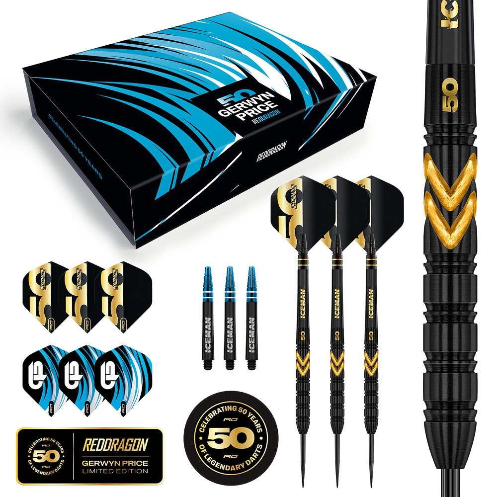 Red Dragon - Gerwyn Price 50 Years 90% - Steel Darts Szett - Direct Darts - 1
