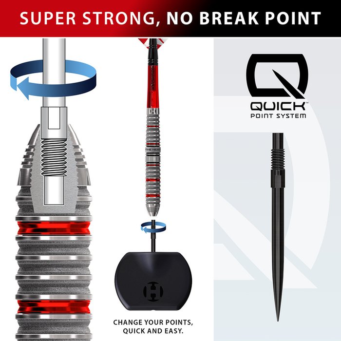 Harrows - Damon Heta Series 4 90% - Steel Darts Szett - Direct Darts - 3