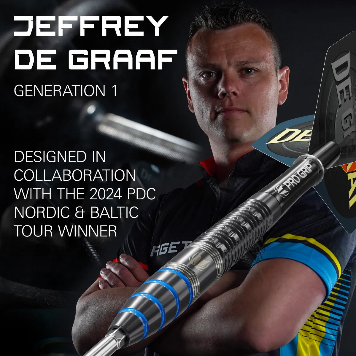 Target - Jeffrey De Graaf - Steel Darts Szett - Direct Darts - 2