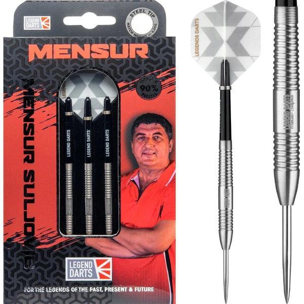 Legend Darts - The Gentle - Mensur Suljovic 90% - Ezüst - Steel Darts Szett - Direct Darts - 1