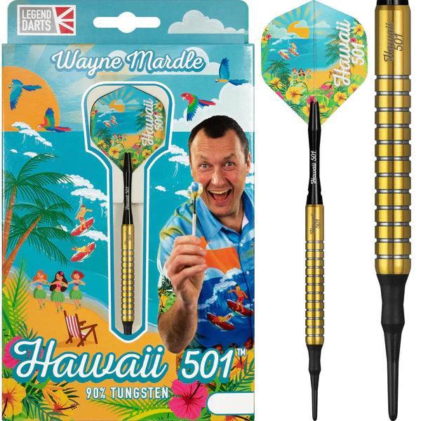 Legend Wayne Mardle - Hawaii 501 90% - Arany - Soft Darts Szett - Direct Darts - 1