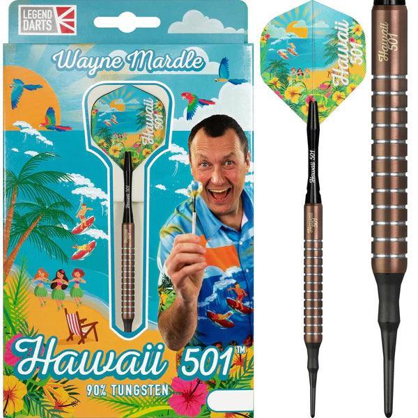 Legend Wayne Mardle - Hawaii 501 90% - Bronz - Soft Darts Szett - Direct Darts - 1