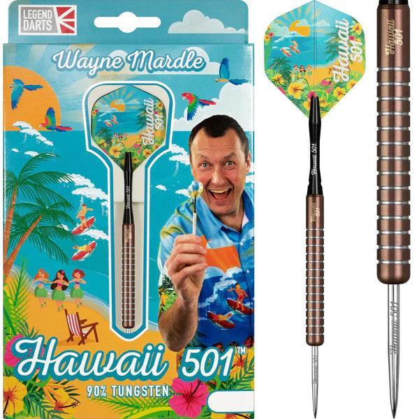 Legend Wayne Mardle - Hawaii 501 90% - Bronz - Steel Darts Szett - Direct Darts - 1