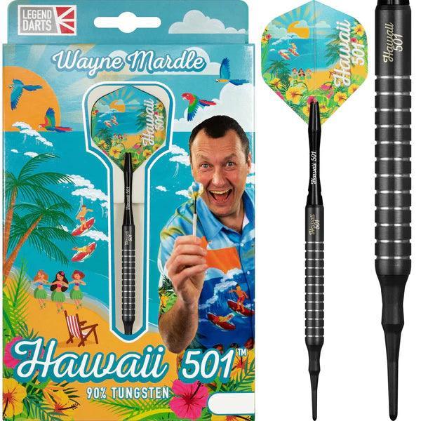 Legend Wayne Mardle - Hawaii 501 90% - Fekete - Soft Darts Szett - Direct Darts - 1